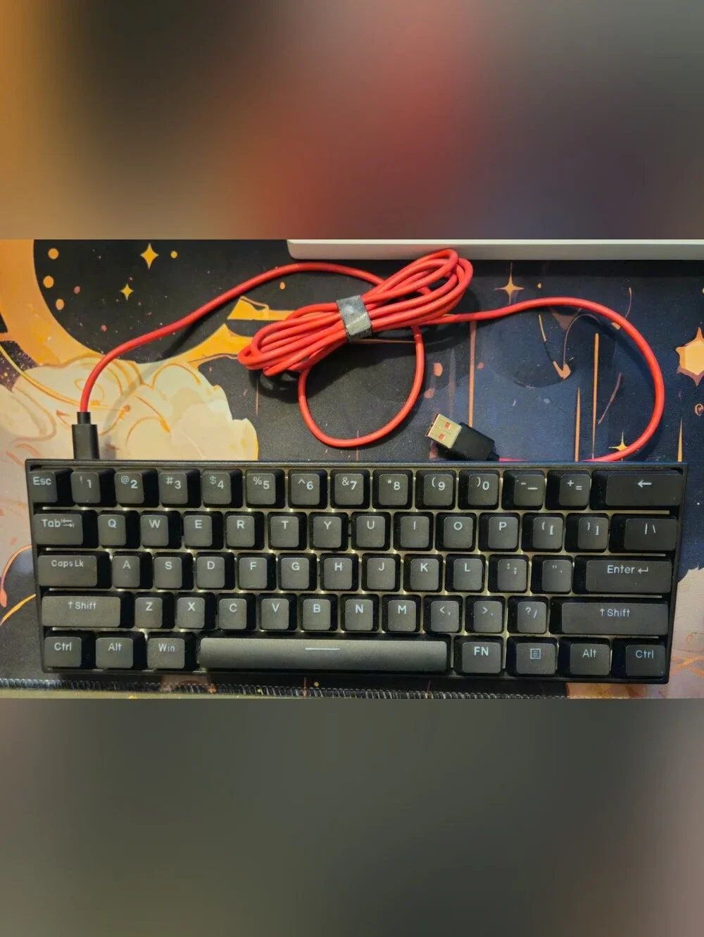 Anne Pro 2 60% Mechanical Keyboard Gateron Brown RGB Bluetooth USB-C Tested